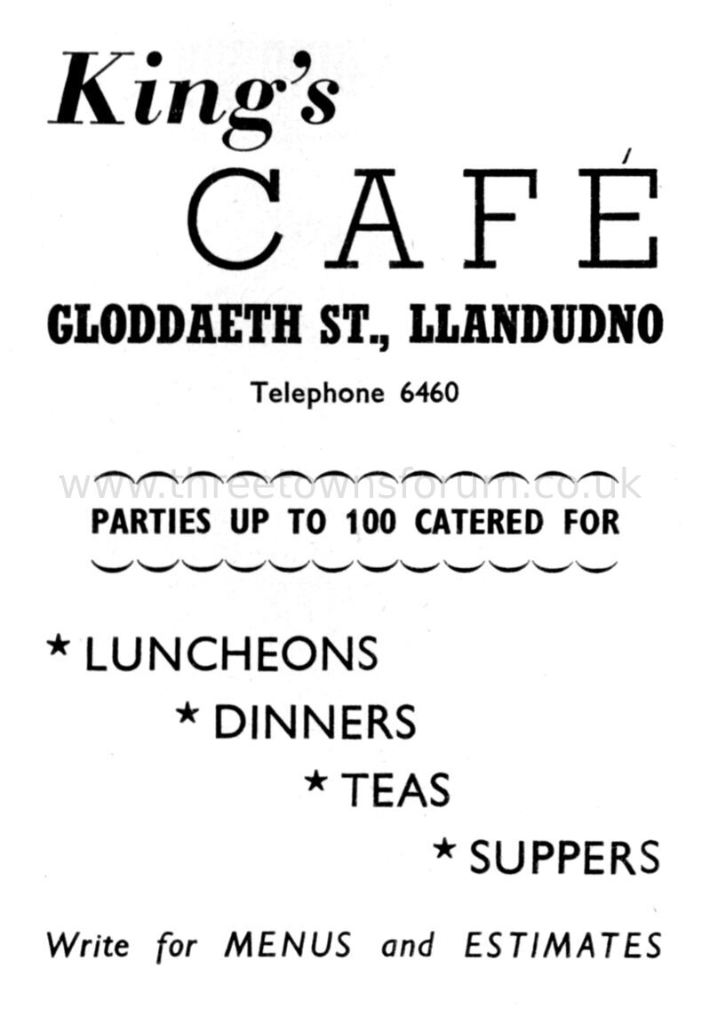 1954 KINGS CAFE

