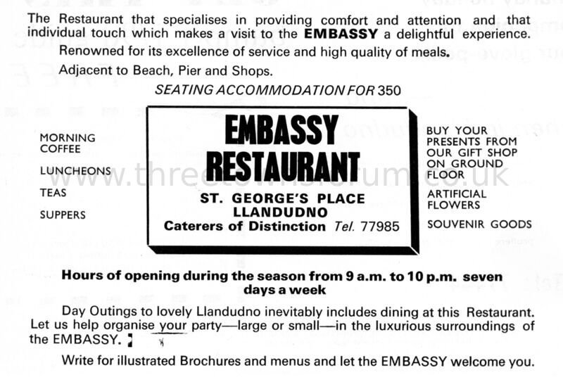 1970 EMBASSY RESTAURANT
