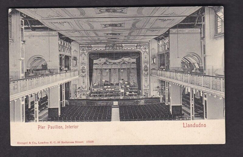 PIER PAVILION INTERIOR LLANDUDNO 1900S
